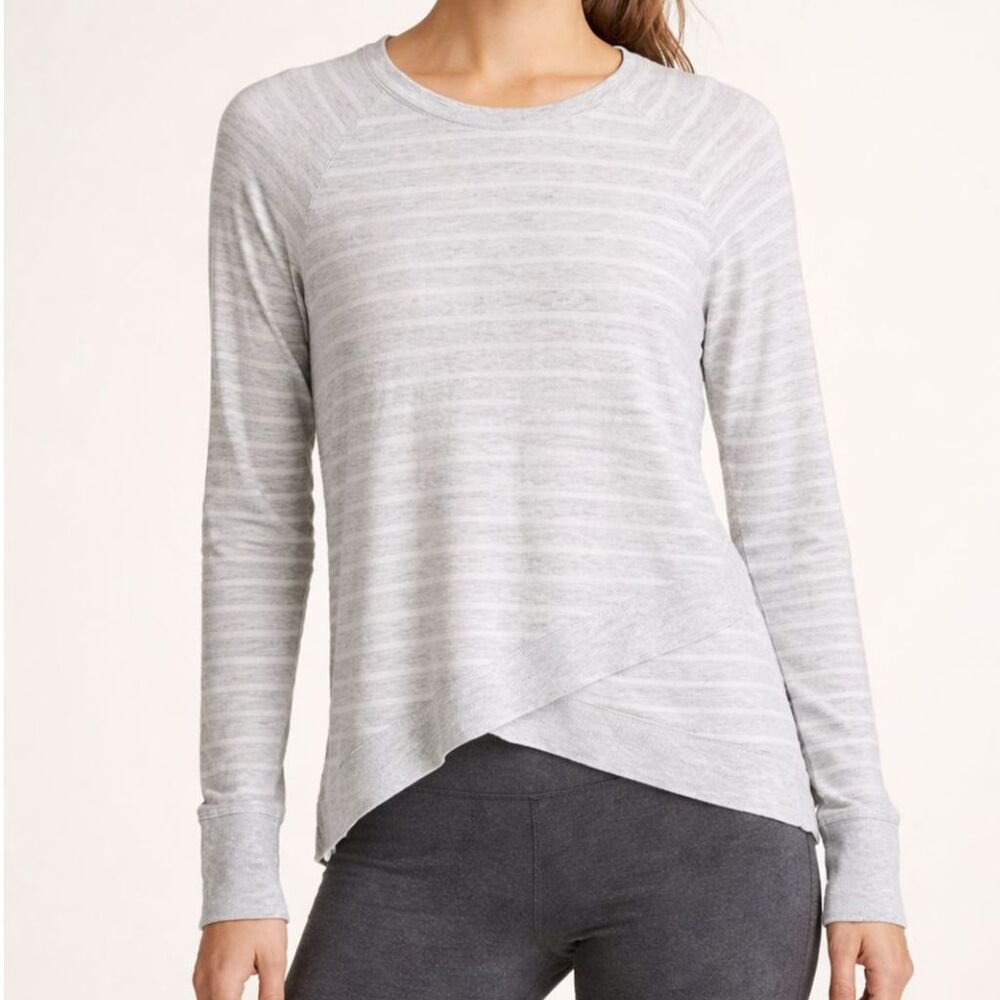 Athleta Striped Long Sleeve Top Size Medium